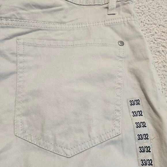 NEW H & M Men's Beige Button-fly Jeans Size 33x32 Streetwear - Picture 8 of 11